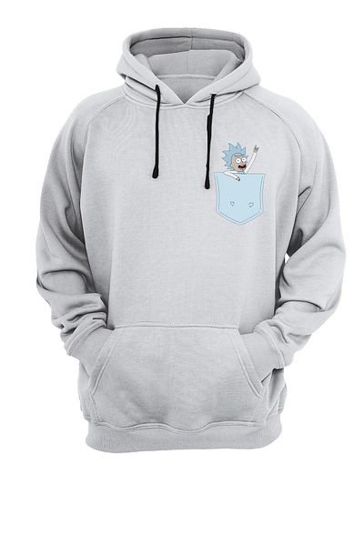 remonz Φούτερ με κουκούλα με στάμπα Pocket Rick