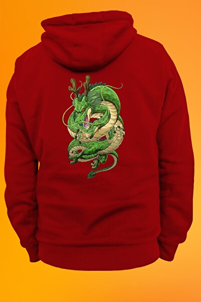 remonz Світшот з капюшоном і принтом Dragonball Shenron