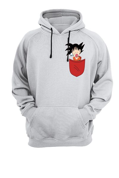 remonz Φούτερ με κουκούλα με στάμπα Dragonball χωρίς φερμουάρ