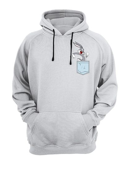 remonz Φούτερ με κουκούλα με φερμουάρ Pocket Buggs Bunny