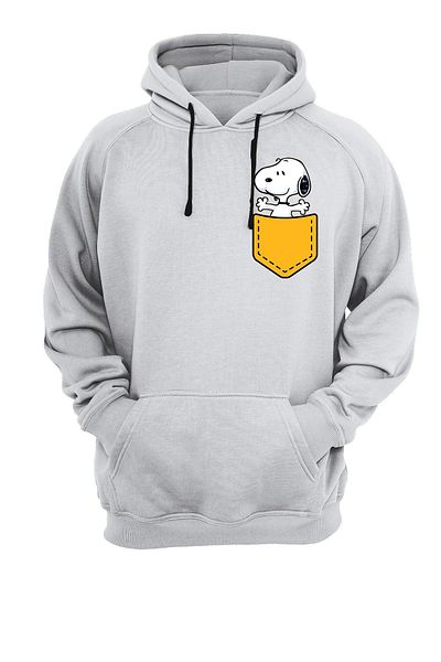 remonz Φούτερ με κουκούλα με στάμπα Snoopy τσέπης