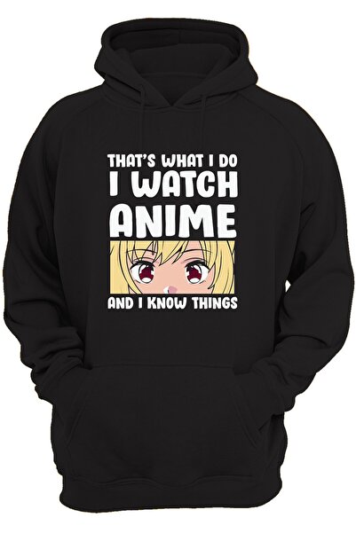 remonz Text anime pre-imprimat, 100% bumbac, 3 fire. Hanorac foarte gros, cu ...