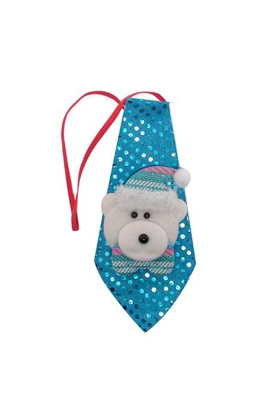 Angora Dog Neck Collar Teddy Bear Tie