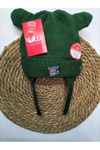 Kitti Boy's Fleece-Lined Cute Beanie with Metal Detector and Healthy Ears 0-18 Months