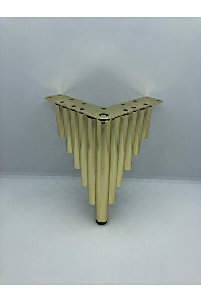 KARAKOÇ Metal,piano 15*12*12 Cm Gold Koltuk, Baza, Mobilya Ayağı ( 4 Adet)