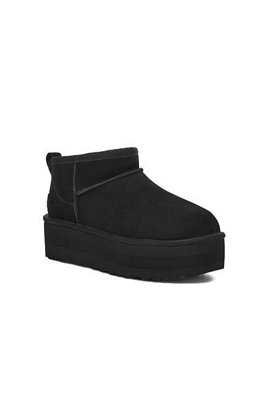 UGG Cizme de damă1135092 W Classic Ultra Mini Platformă Negru Negru