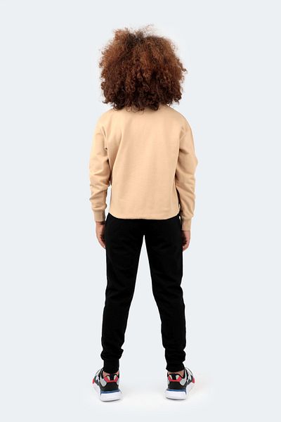 Slazenger Dısel Unisex Kids Tracksuit Set Beige