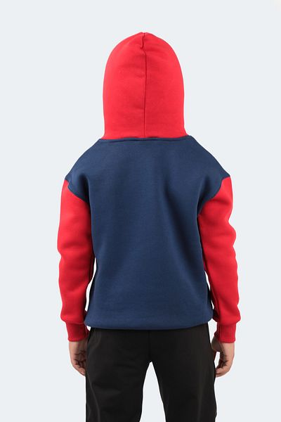 Slazenger Djuro Unisex Kids Sweatshirt Navy Blue / Red