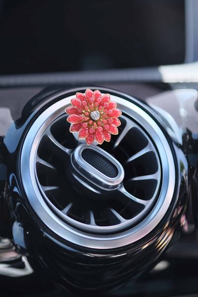 TASARIM ARABAM ATİKE ELİF AKIN Kırmızı Ince Yapraklı Çiçek Klima Koku No 2