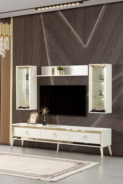 Eymense Lotus Tv Ünitesi Gold