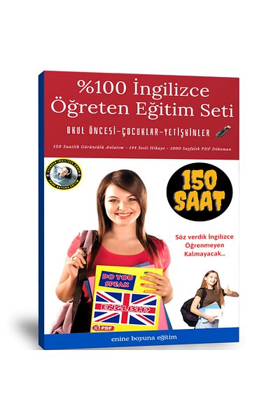 Enine Boyuna Eğitim 100% English Teaching Training Set (150 Hours Narrative)