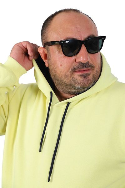 MocGrande Ανδρική κουκούλα 11700 με βασική εφίδρωση Plus Size