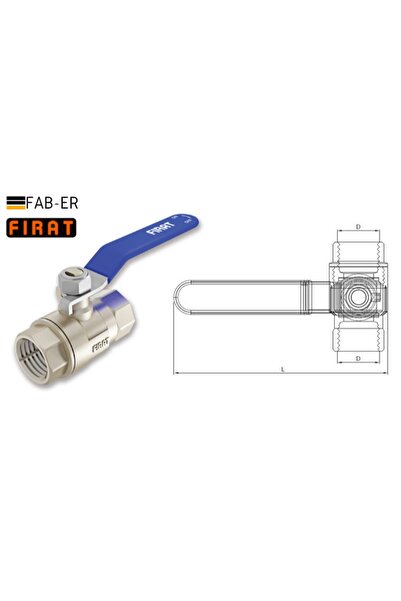 FIRAT 3/4 Küresel Su Vanası