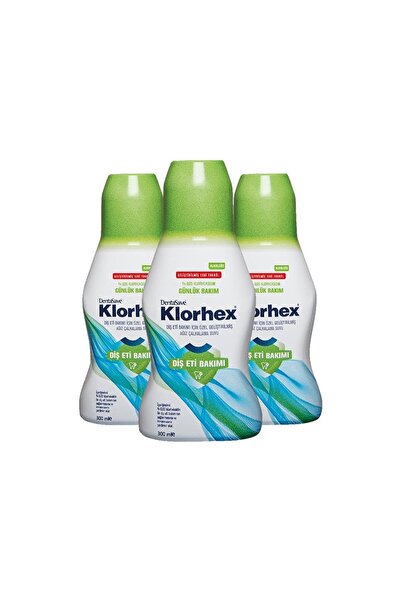 Dentasave Klorhex Günlük Bakım Ağız Bakım Suyu 300 ml X 3 Adet