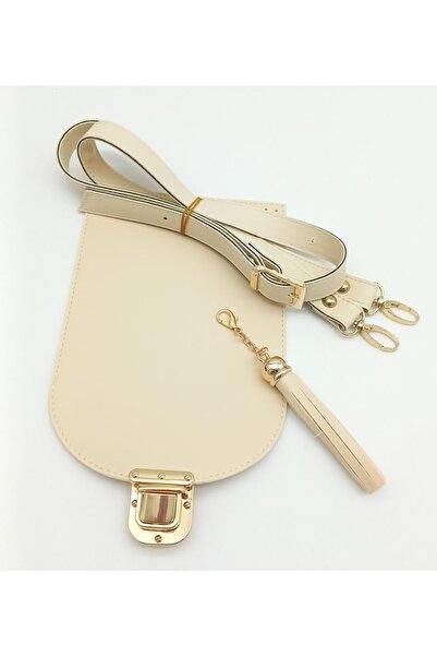 angel çanta aksesuar Крем Штучна шкіра 120x2 см Сумка з ручкою та китицями На...