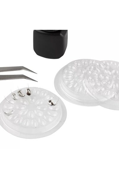 Venalisa 100 Adet Ipek Kirpik Yapıştırıcı Kabı Şeffaf Renk