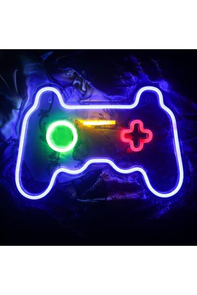 dekoraven Playstation Konsol Neon Tabela Neon Yazı Dekoratif Aydınlatma Ve Gece Lambası