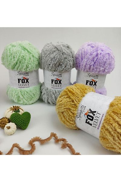 Spagettiyarn Πλεκτό νήμα Fox Velvet Light Lilac Velvet