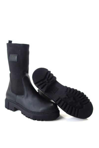 M.P. M.p Rahat Taban Uzun Lastikli Kalın Kadın Çizme Bot