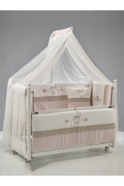 Meltem Smart Mondo Anne Yanı Ahşap Sallanır Beşik 60x120 cm (beyaz-pretty)