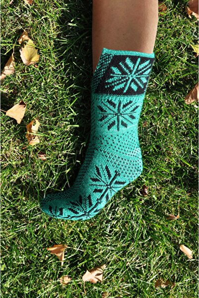 Yünsan Retro Yün Çorap