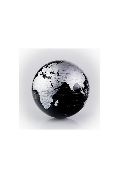 Gürbüz 15 cm Black Spinning Globe - 41155 / Gürbüz