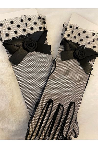 Hayalperest boncuk Bridal Gloves