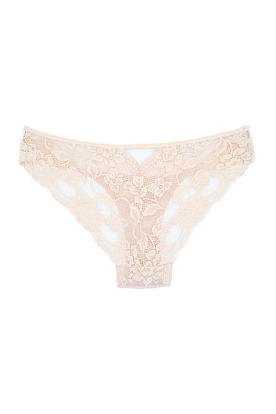 Zena Powder Lace Front Tulle Detail Women's Slip Women's Panties