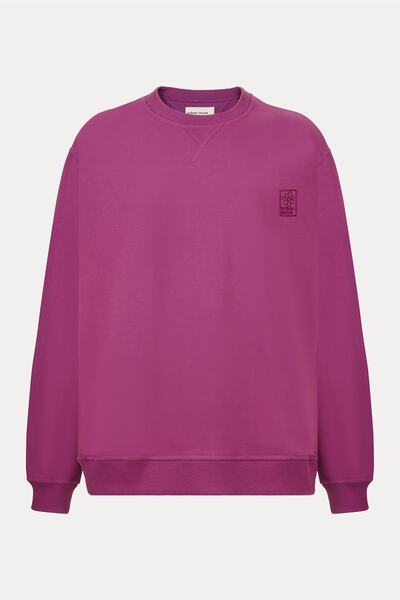 Urban Muse Sıfır Yaka Pembe Sweatshirt