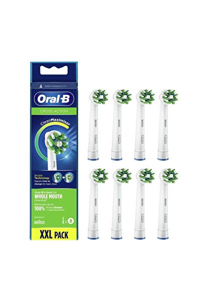 Braun Oral B Eb20 Cross Actıon 8'li Diş Fırçası Yedek Başlığı