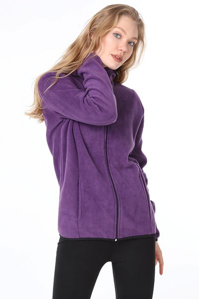 GHASSY CO. Women's Hooded Zippered Fleece Sweatshirt