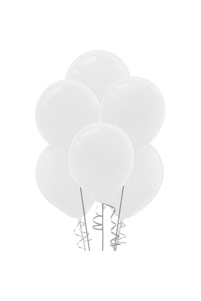 Kikajoy Pastel White Balloon 100pcs