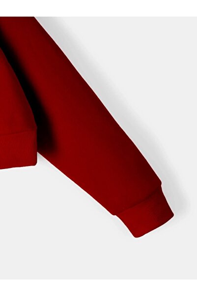 Mad&Calf Γυναικείο φούτερ Crop Basic Crew Neck