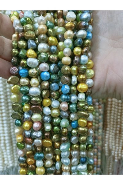 RLX BUJİTERİ Colored Cultured Pearl 8 Mm - Mixed Color Pearl