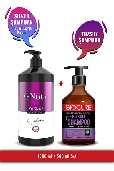 Biocure Purple Platinum Gray White - Anti-Orange Shampoo, Salt-Free and Suitable for Hair