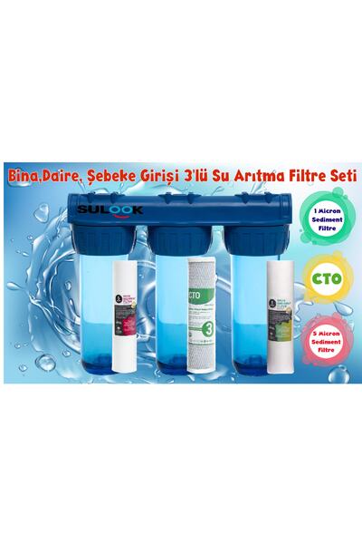 GZLHOME Daire Bina Girişi Pas Kireç Önleyici Şebeke Girişi Su Arıtma