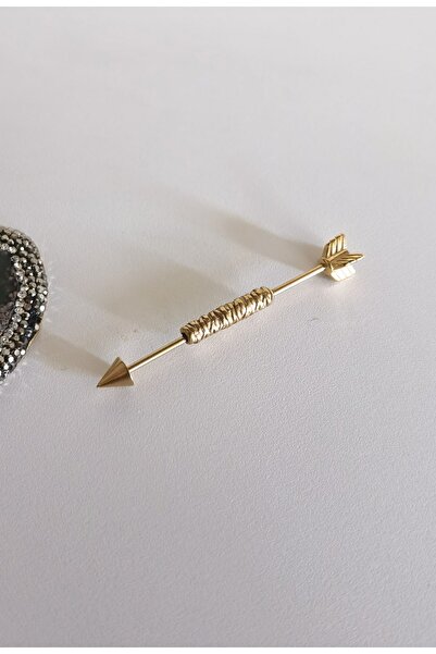 Bylin Cerrahi Çelik Antik Ok Köprü Piercing-(Bar Kalınlık 1,2mm) Bar Uzunluğu...