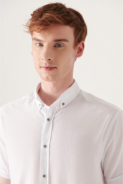 Avva Hemd - Weiß - Regular Fit