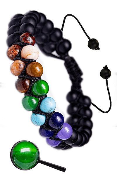 Tesbih Atölyesi Abundance Evil Eye Slimming Amethyst Lapis Turquoise Fluorite Tiger Eye Jade Coral Stone Bracelet