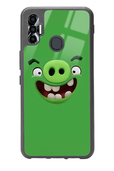 Spoyi غلاف هاتف لامع بتصميم أخضر لهاتف Tecno Spark 7 Pro