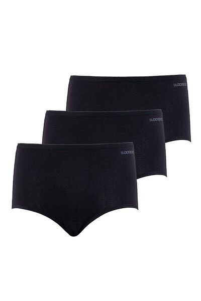 Blackspade Women's Black Cotton Slip Panties