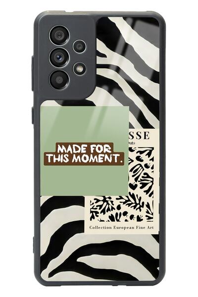 Spoyi Samsung A73 Green Mattisse Tasarımlı Glossy Telefon Kılıfı