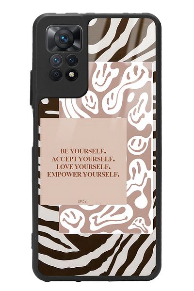 Spoyi غطاء هاتف Xiaomi Redmi Note 11 Pro بتصميم زيبرا اللامع بتصميم الرموز التعبيرية Xiaomi Note 11 Pro