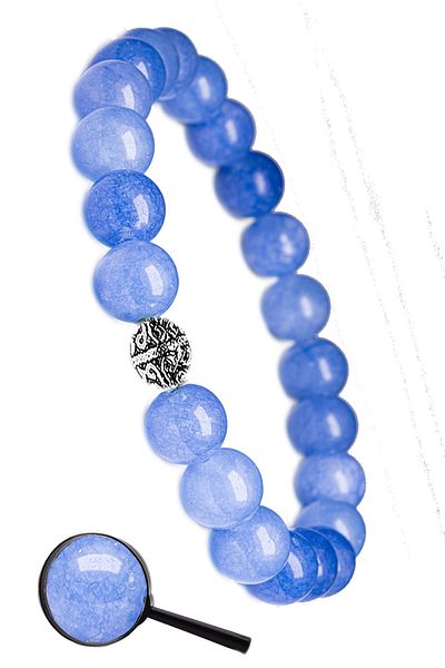 Tesbih Atölyesi Certified Angelite Stone Bracelet (8 Mm) Angel Stone