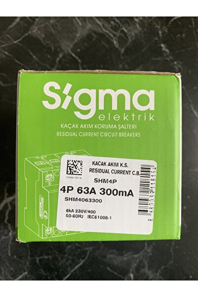 Sigma - 4P 63A 300mA 10kA Kaçak Akım Koruma Rölesi SGM4063300