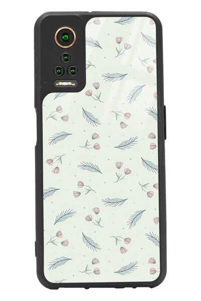 Spoyi General Mobile Gm 22 Pro Yeşil Yapraklı Tasarımlı Glossy Telefon Kılıfı