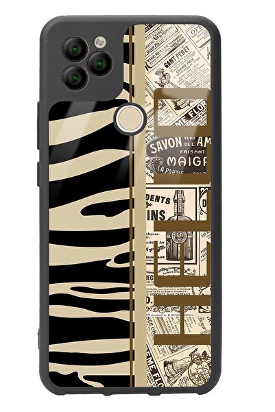 Spoyi General Mobile Gm 22 Zebra Gazete Tasarımlı Glossy Telefon Kılıfı