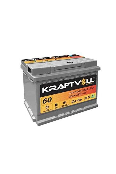 Kraftvoll Akü 12 Volt 60 Ah L2 (242x175x190) Tam Kapalı