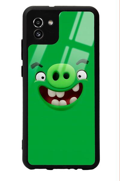 Spoyi حافظة هاتف سامسونج A-03 باللون الأخضر اللامع
