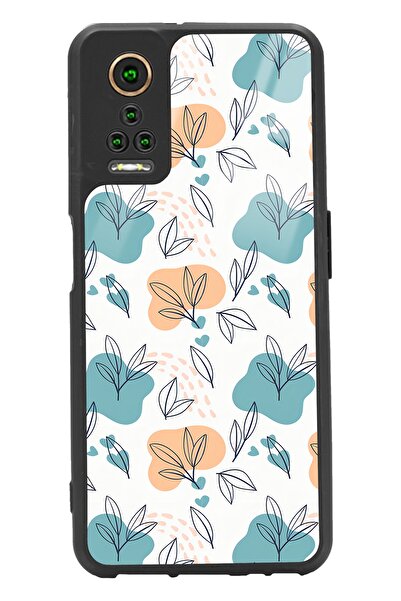 Spoyi General Mobile Gm 22 Pro Minik Yapraklar Tasarımlı Glossy Telefon Kılıfı